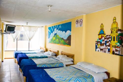 La Posada Del Viajero客房内的一张或多张床位