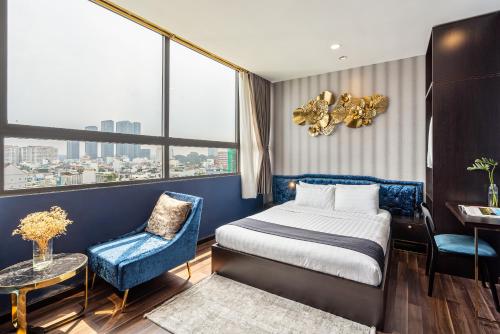 KunKin Luxury Hotel & Apartment的休息区