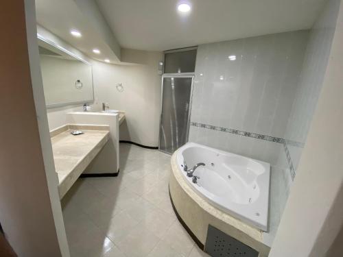 Hotel Enterprise Inn Poliforum的一间浴室