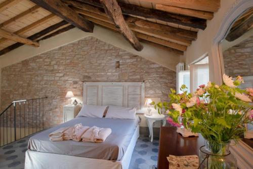 Borgo dei Gatti Albergo Diffuso客房内的一张或多张床位