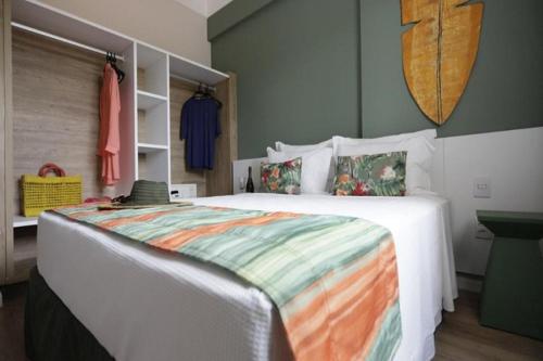 Hot Beach Suites客房内的一张或多张床位