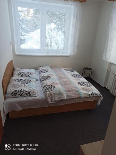 Penzion Modřanka客房内的一张或多张床位