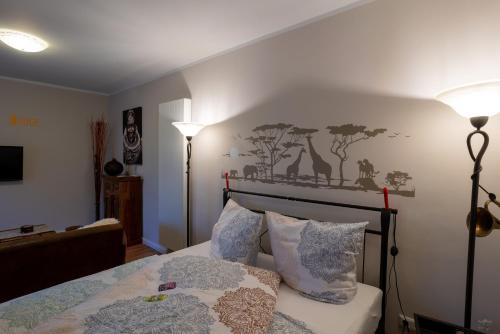 Blanks Safari Lodge客房内的一张或多张床位