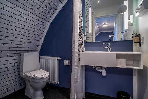 阿灵厄阿林格酒店的浴室配有白色卫生间和盥洗盆。
