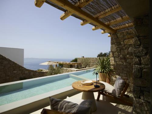 Collini Suites & Villas Mykonos内部或周边的泳池