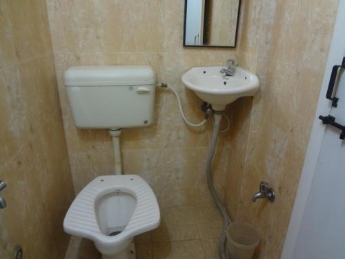 浦那雷玛迪尔酒店的一间带卫生间和水槽的浴室
