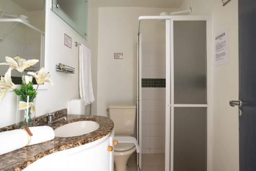 普萨达比斯卡亚酒店的一间浴室