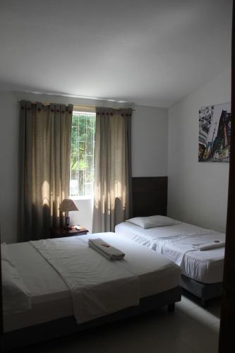 Quinta Baroe客房内的一张或多张床位