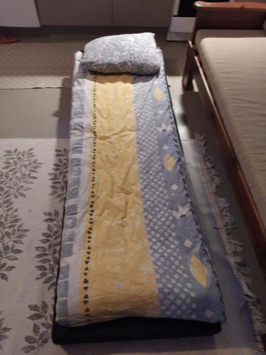 索特Pikkuporo的一张床躺在地板上