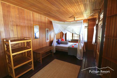 Pulisan Resort客房内的一张或多张床位
