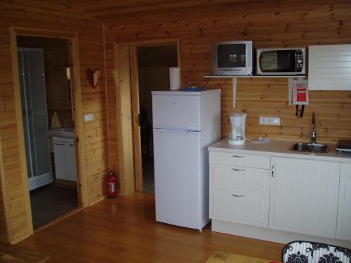 兰格弗佳兰度假屋的厨房或小厨房