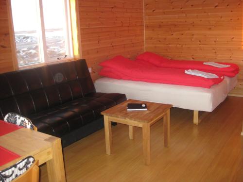 兰格弗佳兰度假屋客房内的一张或多张床位