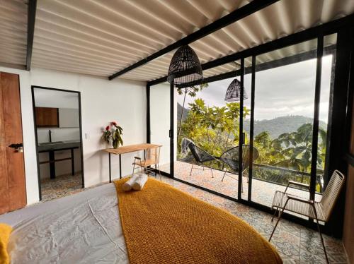 Lodge Paraíso Verde客房内的一张或多张床位