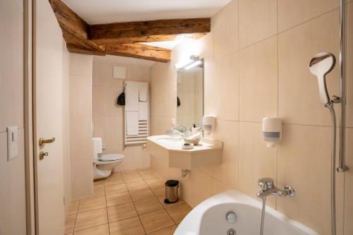 滨湖埃斯塔瓦耶乐勒赖夫苏德酒店的浴室配有白色水槽和卫生间。