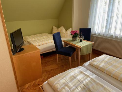 Hotel Goldener Löwe客房内的一张或多张床位