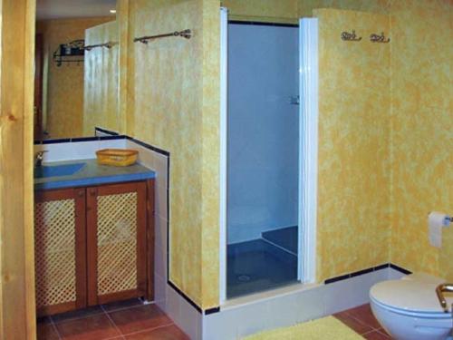 阿莱奥尔EL MIRADOR的带淋浴和卫生间的浴室