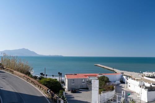 海景或在旅馆看到的海景