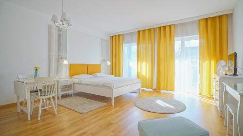 HVA Premium Apartments客房内的一张或多张床位
