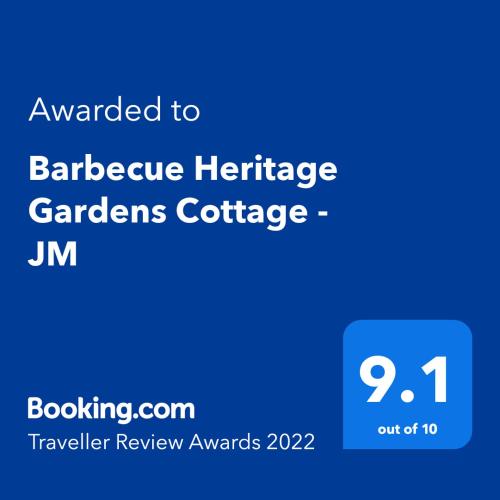 Barbecue Heritage Gardens Cottage - JM