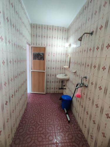 曼德姆SHALOM GUEST ROOMS的一间带水槽和卫生间的浴室