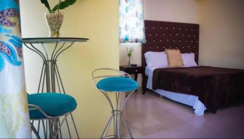 Hotel Luis V Santo Domingo客房内的一张或多张床位