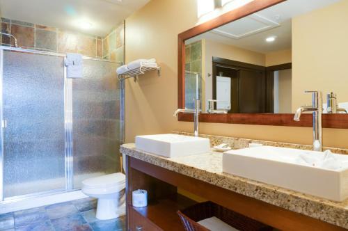 银色小溪旅社的一间浴室