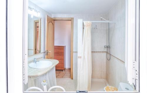 科尔多瓦科尔多瓦C/布恩牧歌公寓的一间带水槽和淋浴的浴室