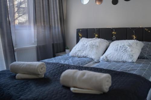 Gold apartman Vršac客房内的一张或多张床位