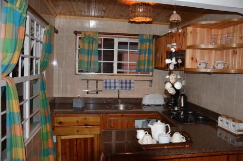 克科格罗夫小木屋酒店的厨房或小厨房
