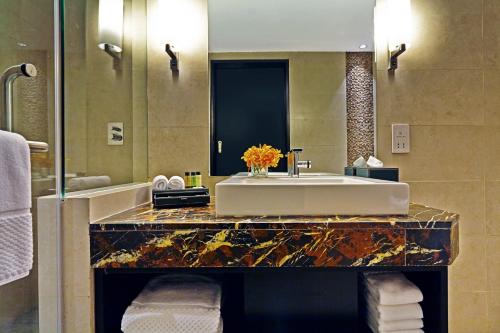 孟加拉达卡阿玛瑞酒店的一间浴室