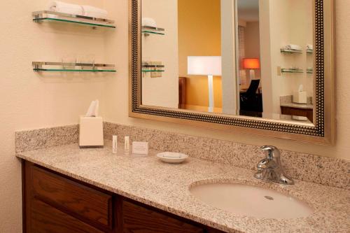 沃基根芝加哥沃基根/古尼原住客栈的一间带水槽和镜子的浴室