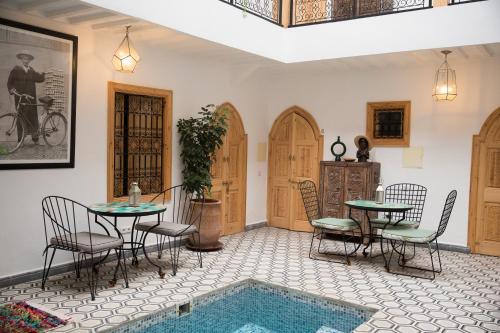 Riad Le Petit Joyau的休息区