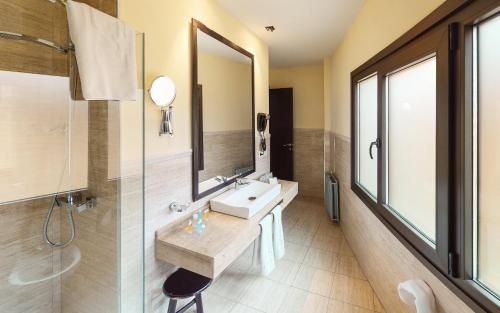 卡索尔拉山脉酒店的一间浴室
