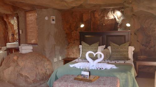 卡加卡玛自然保护区酒店客房内的一张或多张床位