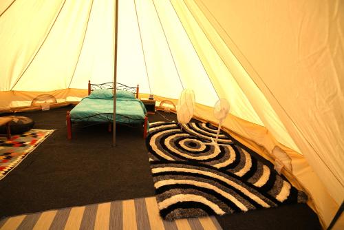 Camping Arbre de Vie客房内的一张或多张床位