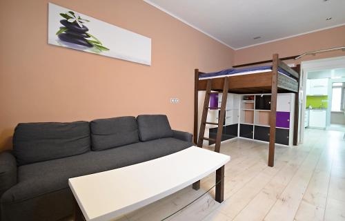 Apartmány Jízdárenská客房内的一张或多张双层床