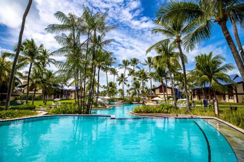 嘎林海斯港Summerville Resort - All Inclusive的棕榈树度假村的游泳池