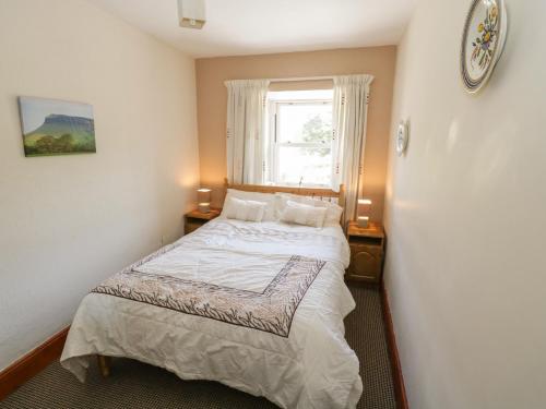 ManorhamiltonRambler's Rest的一间小卧室,配有一张带窗户的床