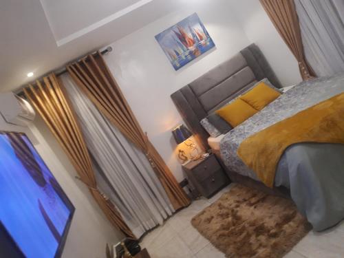 HOMEDALES Freedom Way LEKKI Phase1 LAGOS客房内的一张或多张床位