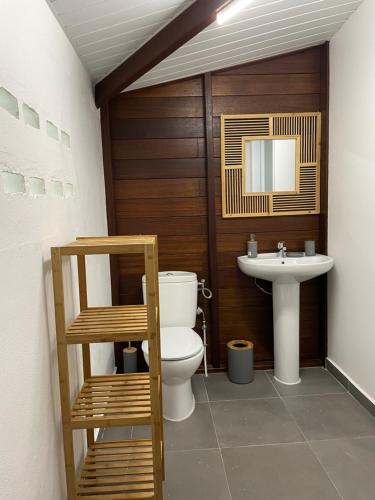 库鲁CHARMANT T2的一间带卫生间和水槽的浴室