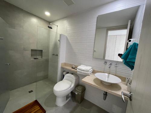 Playa Cartagena Apartments的一间浴室