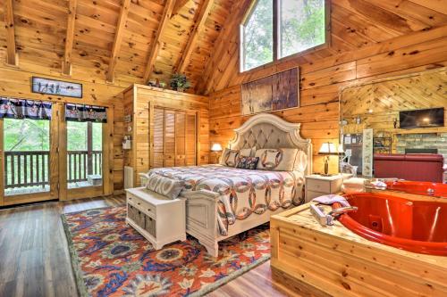 加特林堡Romantic Gatlinburg Cabin with Hot Tub and Pool Access的相册照片