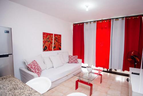 Apartment 409 Las Cañas - Sosúa的休息区
