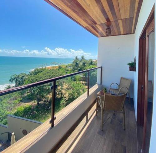 Beach Eco Stays Hotel Boutique Lagoinha的阳台或露台