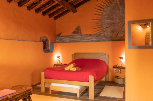 Casa Boa Onda客房内的一张或多张床位