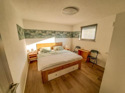 Apartmaji Jezerka客房内的一张或多张床位