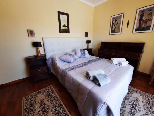 Casa da Vinha Azeitão客房内的一张或多张床位