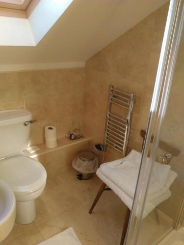 莫法特Cauldholm的浴室配有白色卫生间和淋浴。