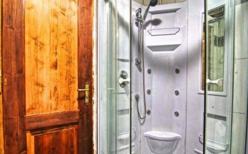 巴利恩斯顿田园公寓酒店的一间带淋浴的浴室位于隔壁