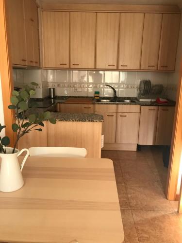 Apartamento recién reformado con vistas al río的厨房或小厨房